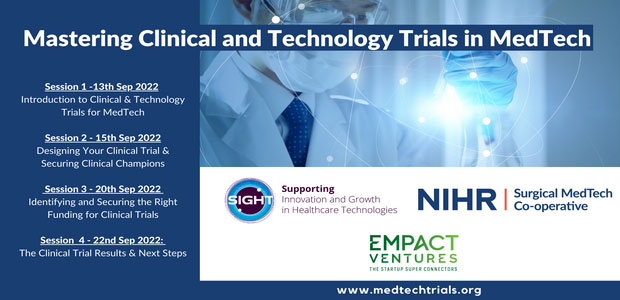 NEW CLINICAL TRIALS INITIATIVE LAUNCHED TO SUPPORT MEDTECH COMPANIES