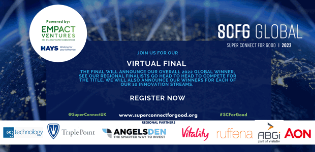 TOP 100 TECH FOR GOOD STARTUPS AND SCALEUPS ANNOUNCED FOR 3RD ANNUAL SUPER CONNECT FOR GOOD COMPETITION