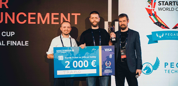 Lithuanian startup Traxlo wins regional finals of the Startup World Cup in Prague