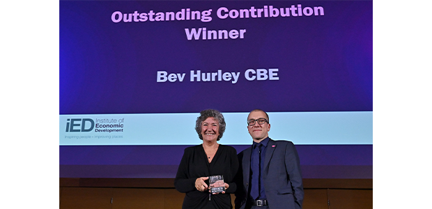 Serial entrepreneur Bev Hurley CBE recognised with IED Outstanding Contribution to Economic Development award