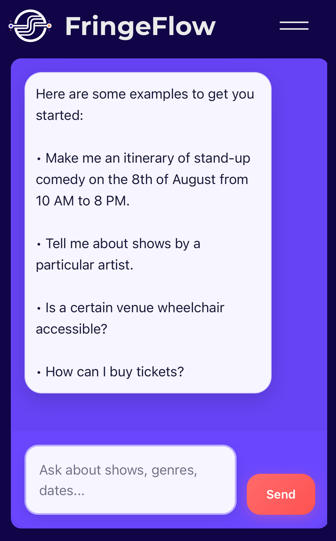 fringeflow app