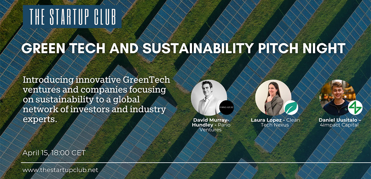 Green Tech and Sustainability Pitch Night